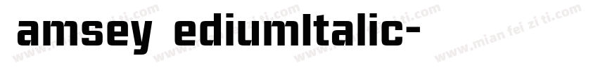 Ramsey MediumItalic字体转换